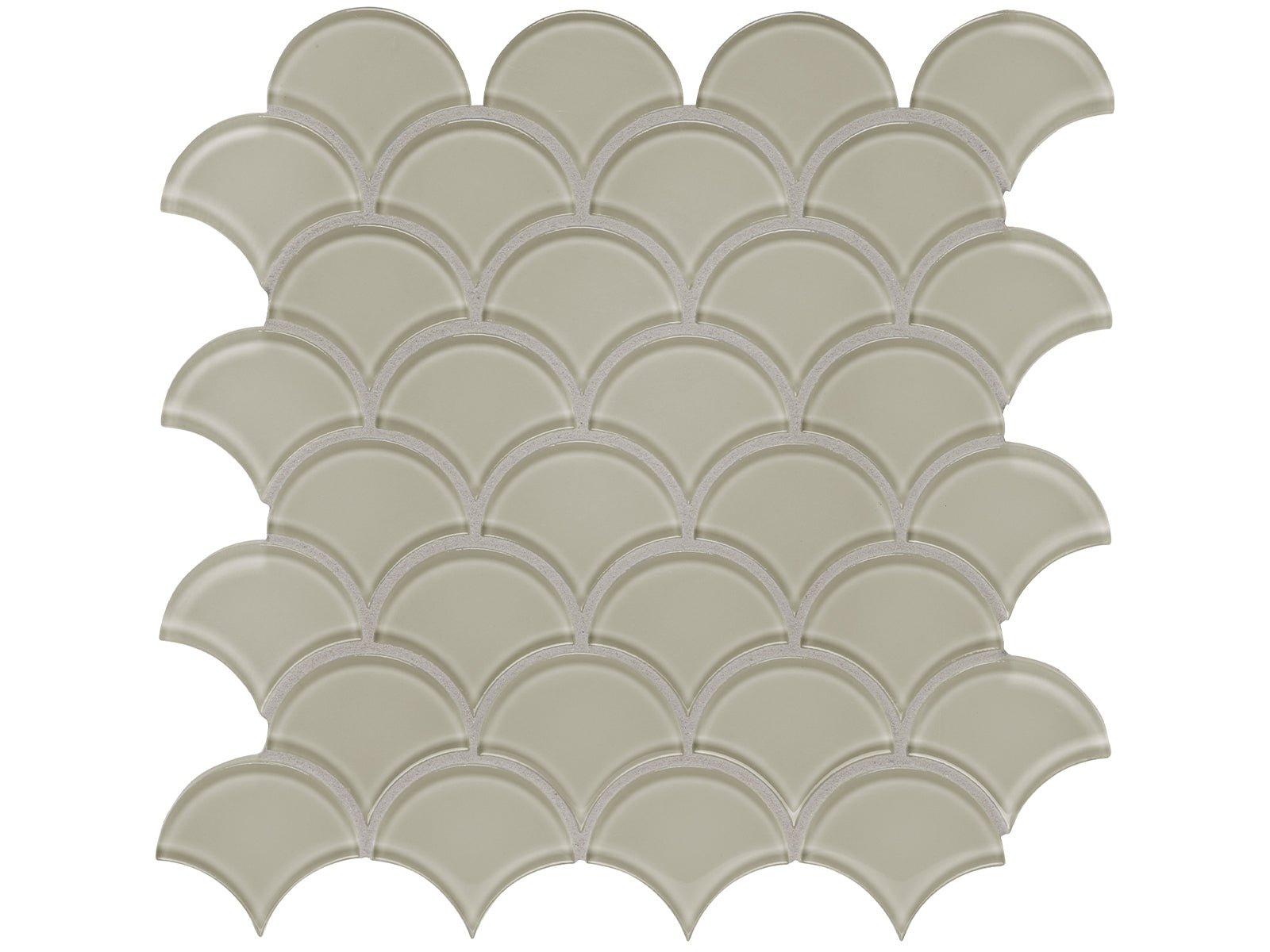 Anatolia - Mosaïque de verre Element Earth Scallop 12" x 12" ||3001-0035-0 - Ceramed