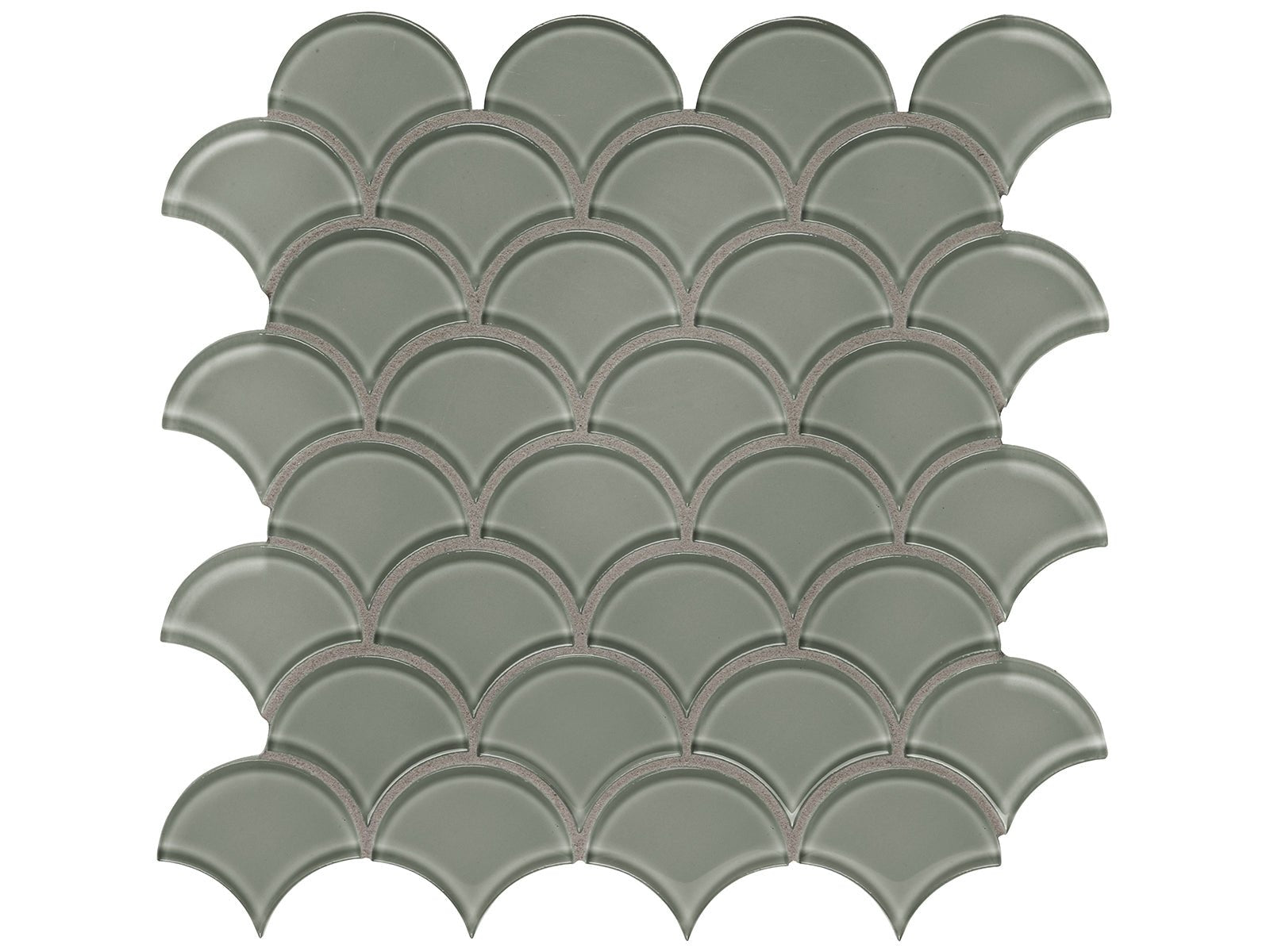 Anatolia - Mosaïque de verre Element Smoke Scallop 12" x 12" ||3001-0090-0 - Ceramed