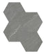 Anatolia - Nord - Chromium - Mosaïque hexagone Matte 15 cm (6 po) ||4501-0389-1 - Ceramed