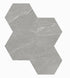 Anatolia - Nord - Palladium - Mosaïque hexagone Matte 15 cm (6 po) ||4501-0388-1 - Ceramed
