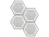 Anatolia - Plancher de céramique Form Ice Mat 7" x 7-3/4" ||4500-0748-0 - Ceramed