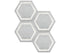 Anatolia - Plancher de céramique Form Ice Mat 7" x 7-3/4" ||4500-0748-0 - Ceramed