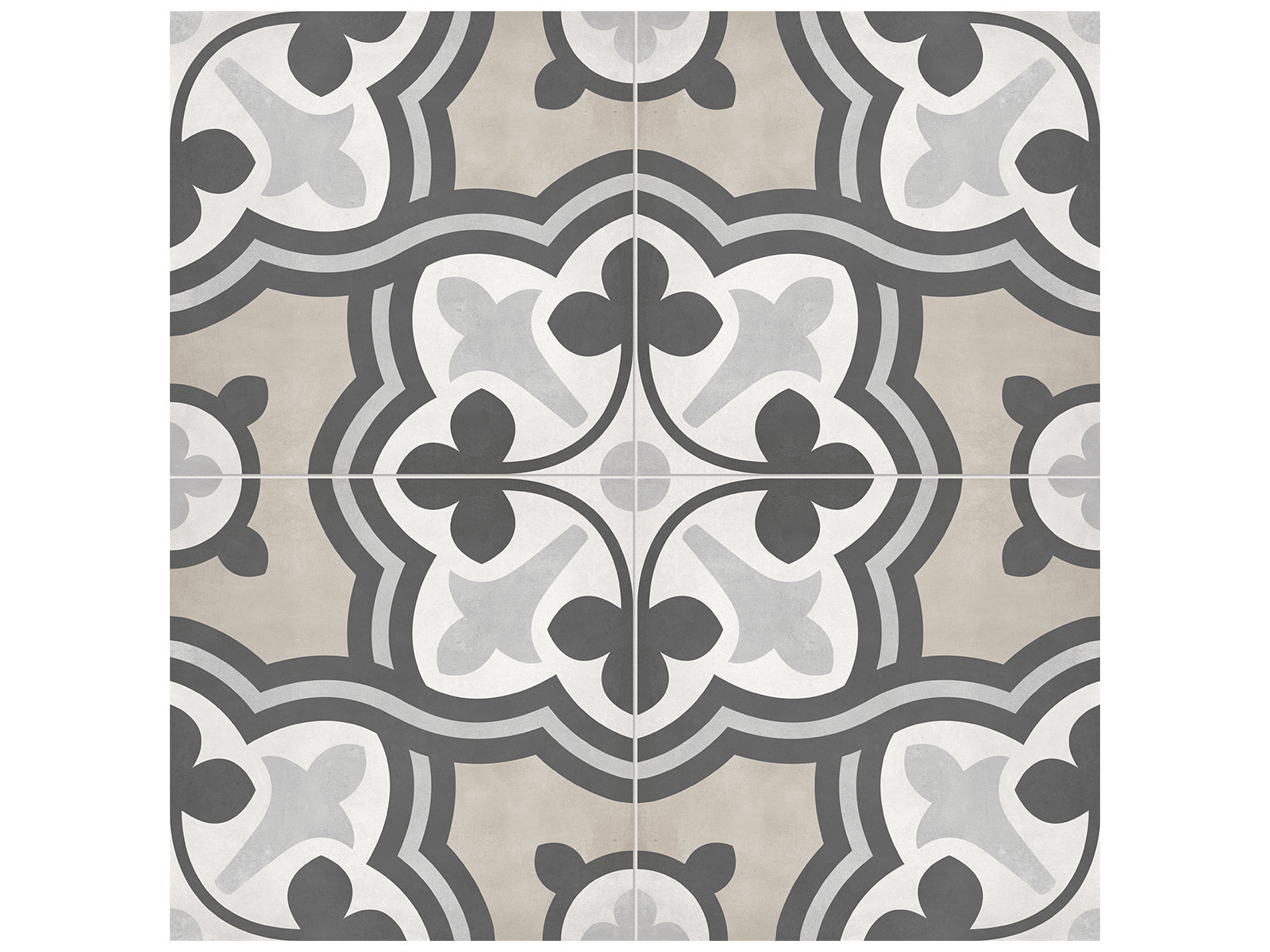 Anatolia - Plancher de céramique Form Sand Baroque Mat 7-3/4" x 7-3/4" ||4500-0759-0 - Ceramed