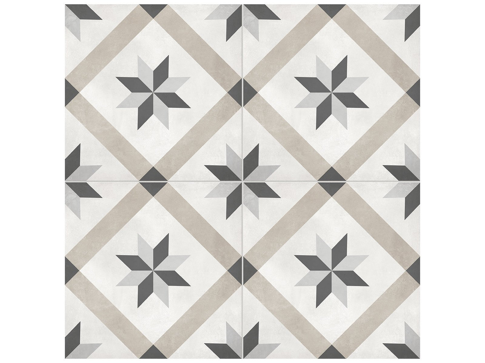 Anatolia - Plancher de céramique Form Sand Compass Mat 7-3/4" x 7-3/4" ||4500-0761-0 - Ceramed