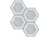 Anatolia - Planchers de céramique Form Tide Mat 6-7/8" x 7-7/8" (vendu au pi²) ||4500-0750-0 - Ceramed