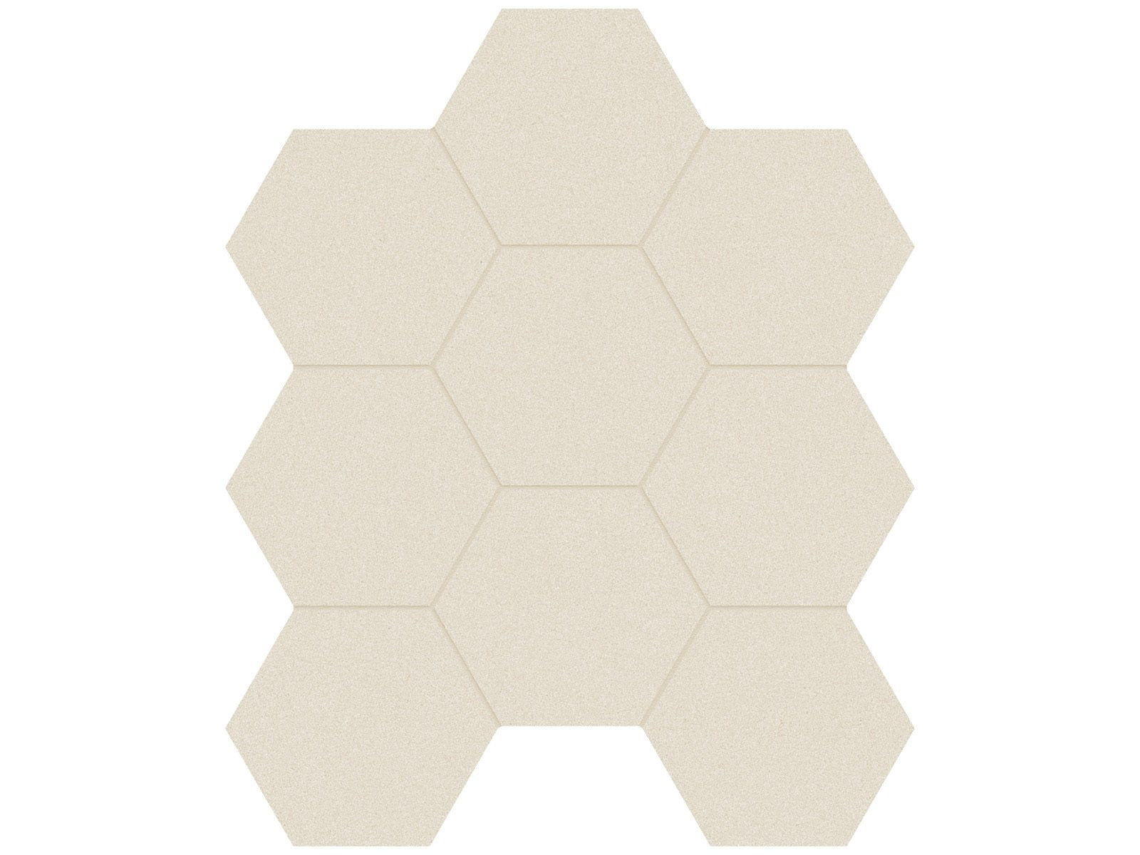Anatolia - Serena - Crater - Mosaïque hexagonale de porcelaine colorée dans la masse mat organique 10 cm (4 po)
