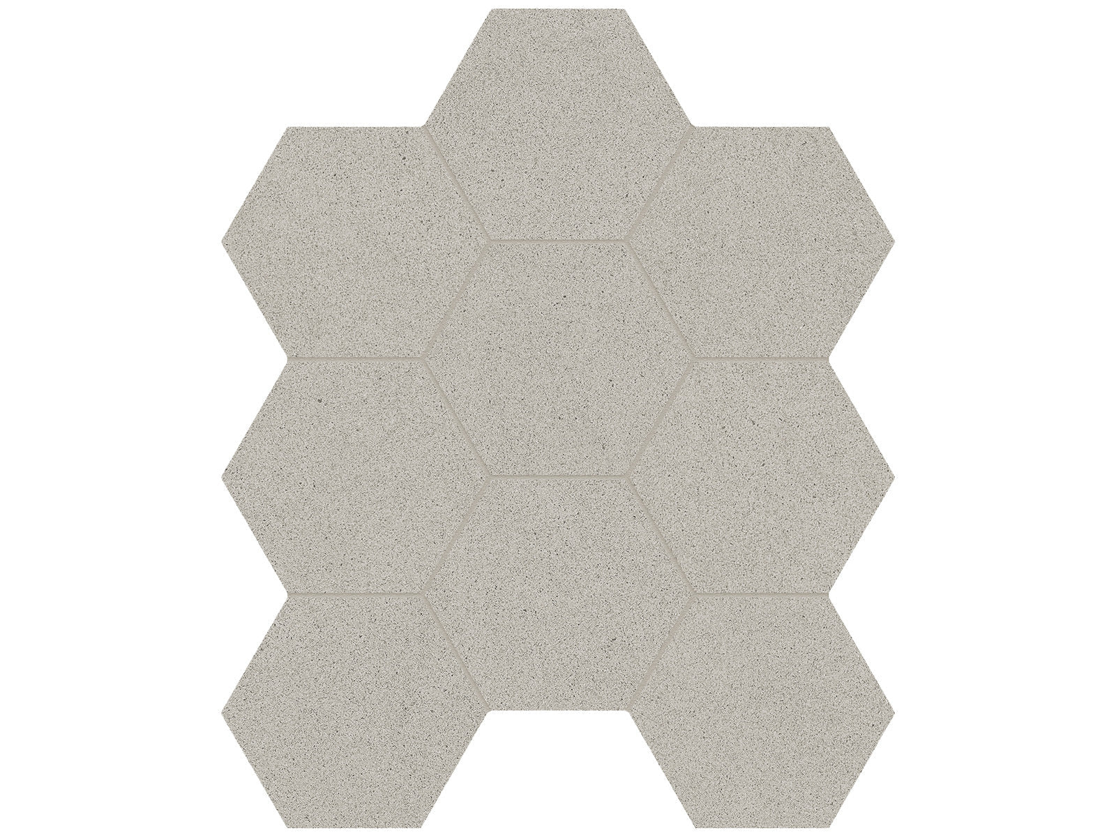 Anatolia - Serena - Dusk - Mosaïque hexagonale de porcelaine colorée dans la masse mat organique 10 cm (4 po)