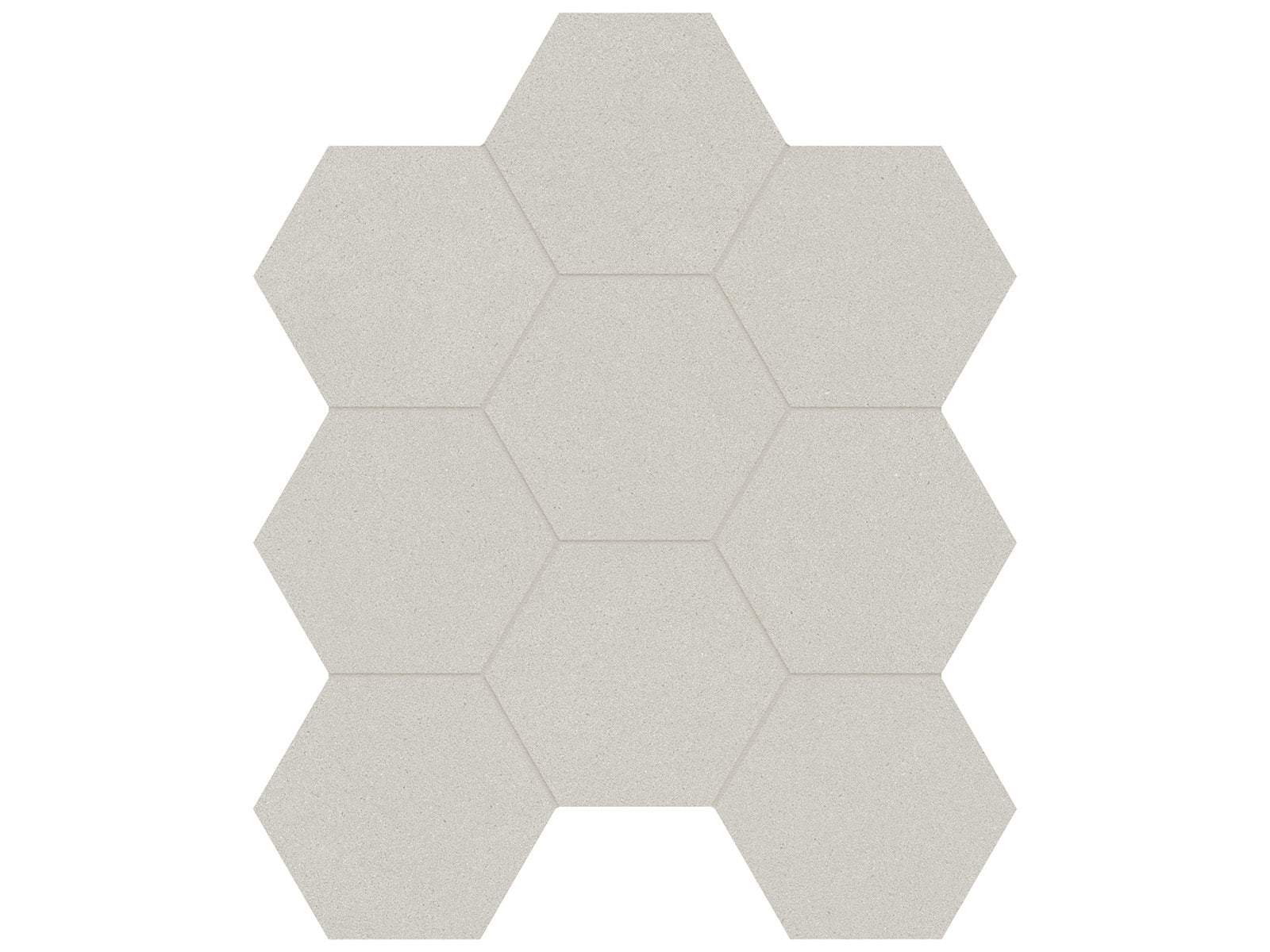 Anatolia - Serena - Shale - Mosaïque hexagonale de porcelaine colorée dans la masse mat organique 10 cm (4 po)