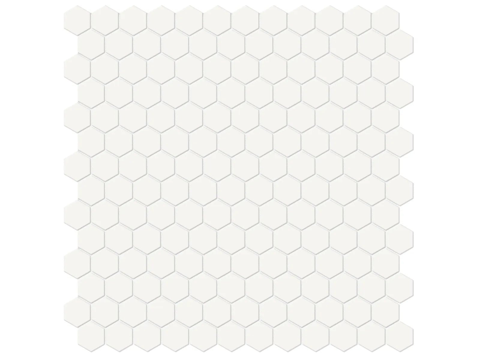 Soho Canvas White - Mosaïque Hexagon 1 po mate