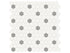 Anatolia - Soho - Canvas White w/ Cement Chic - Mosaïque Hexagon 1 po mate 12 x 12 po ||4501-0451-0 - Ceramed