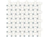 Soho Canvas White w/ Cloud Blue - Mosaïque Basketweave mate