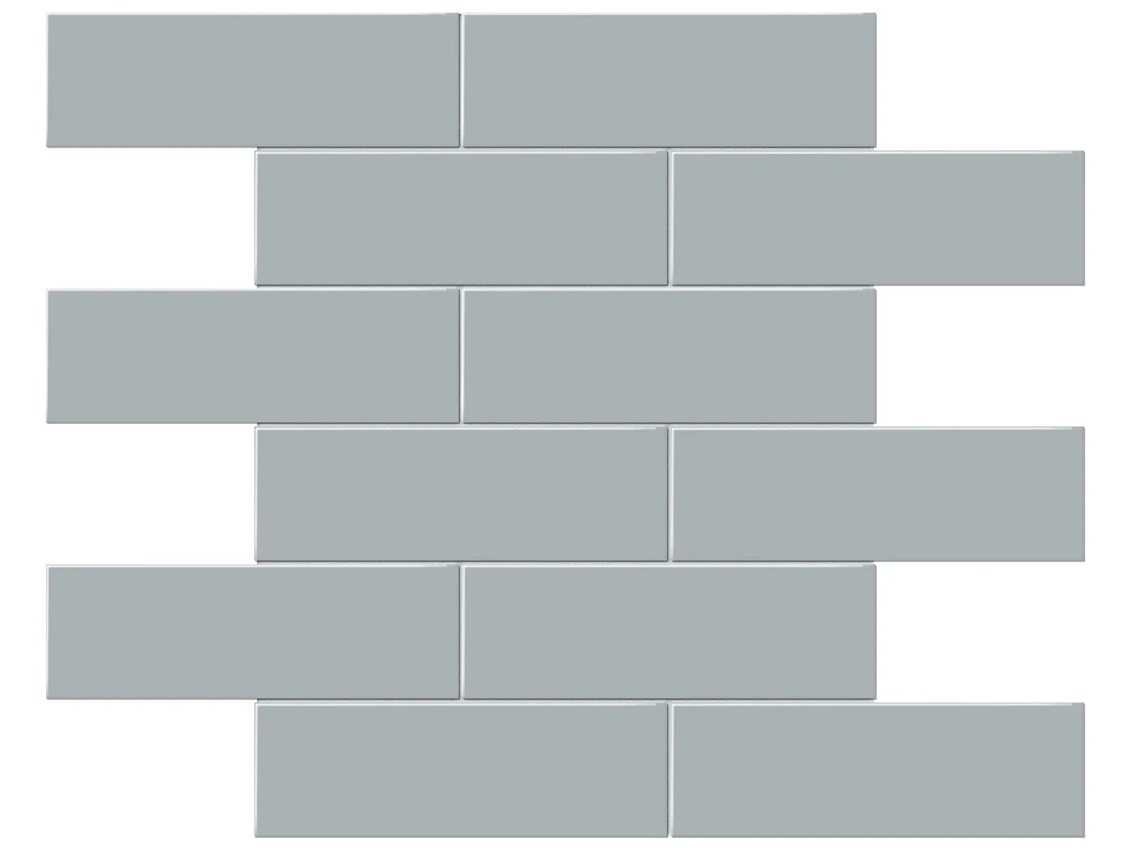 Anatolia - Soho - Cloud Blue - Mosaïque Brick lustrée 12 x 12 po ||4501-0502-0 - Ceramed