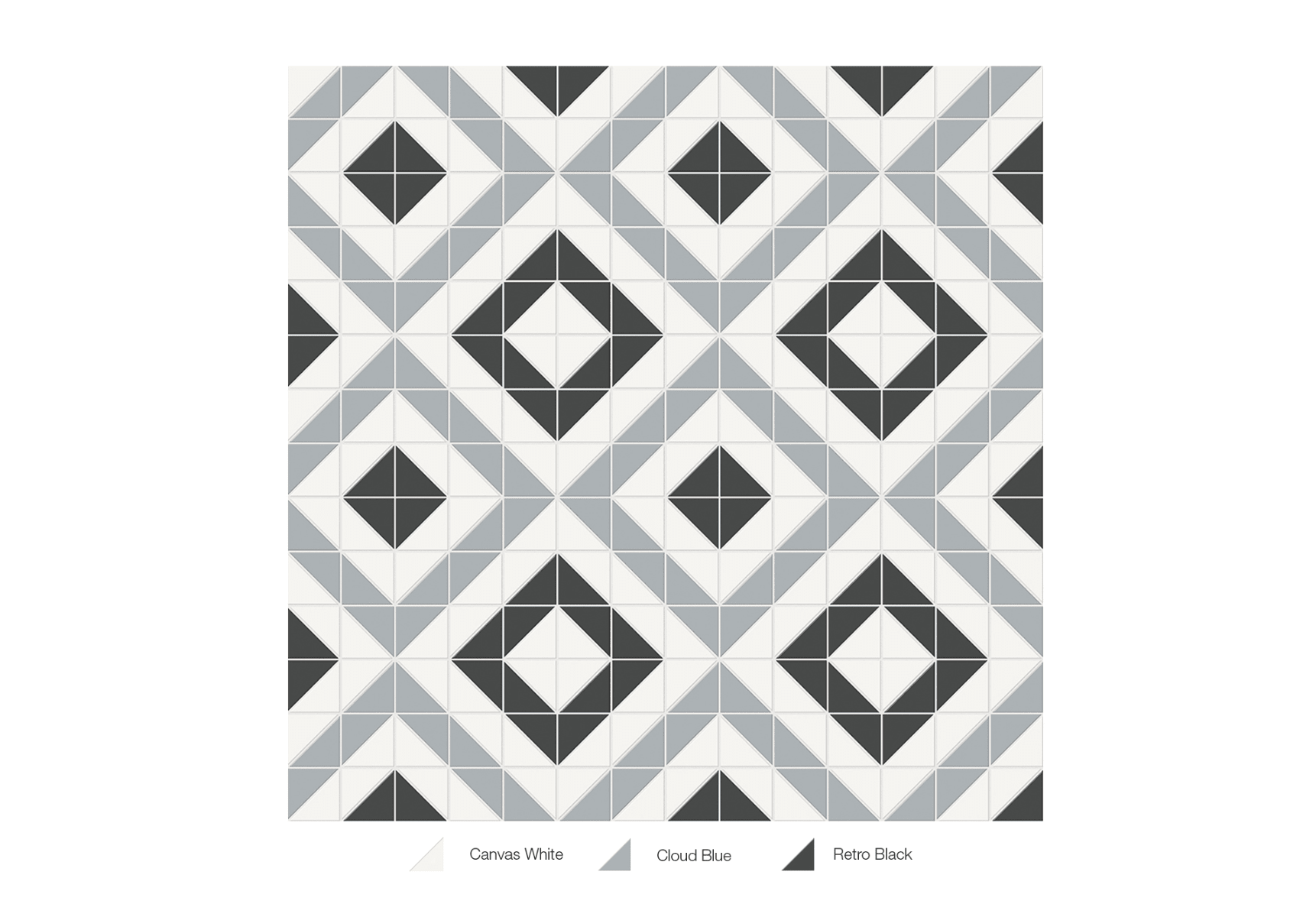 Anatolia - Soho - Dawn Blend - Mosaïque Cubic mate 10 x 10 po ||4501-0551-0 - Ceramed