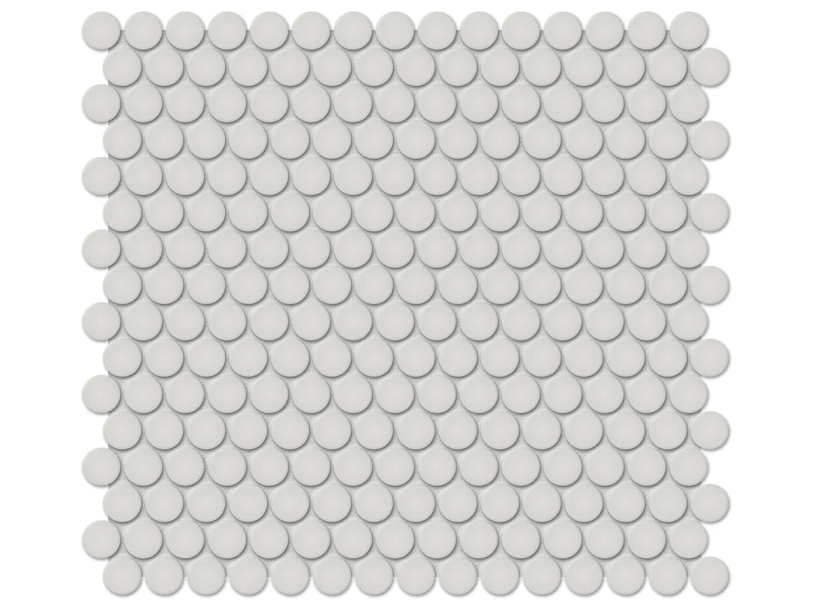 Anatolia - Soho Halo Grey Mosaïque - 3/4" Penny Round || 4501-0438-0 // 4501-0262-1 - Ceramed