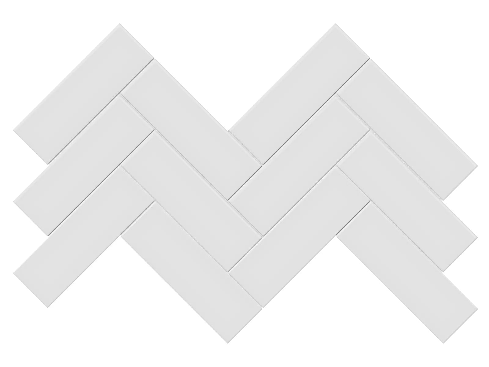 Anatolia - Soho - Halo Grey - Mosaïque Herringbone lustrée 8 x 17 po ||4501-0522-0 - Ceramed