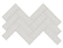 Soho Halo Grey - Mosaïque Herringbone mate