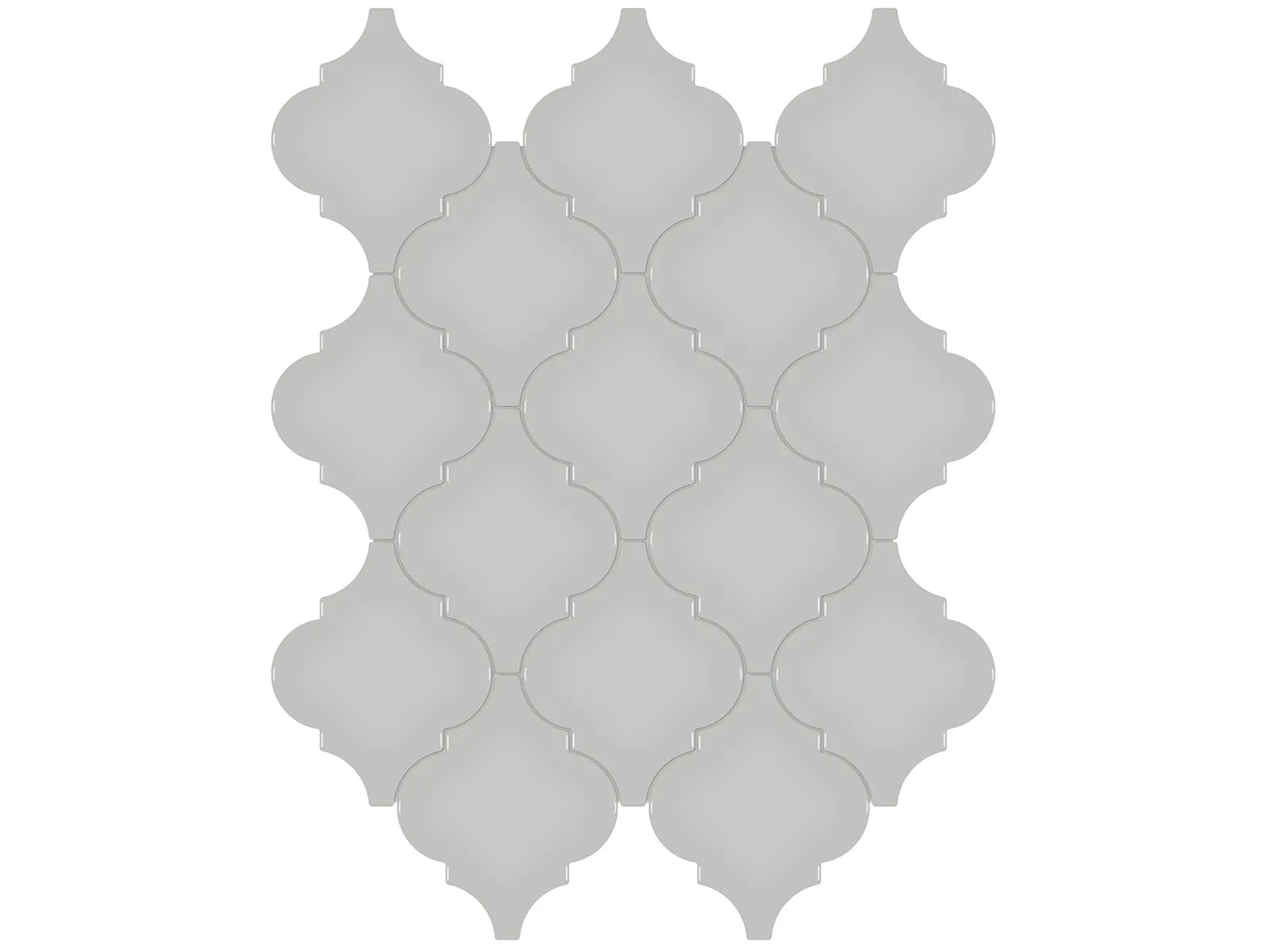Anatolia - Soho - Loft Grey - Mosaïque Arabesque lustrée 10 x 13 po ||4501-0477-0 - Ceramed