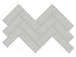 Soho Loft Grey - Mosaïque Herringbone mate