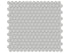 Soho Loft Grey - Mosaïque Penny Round mate