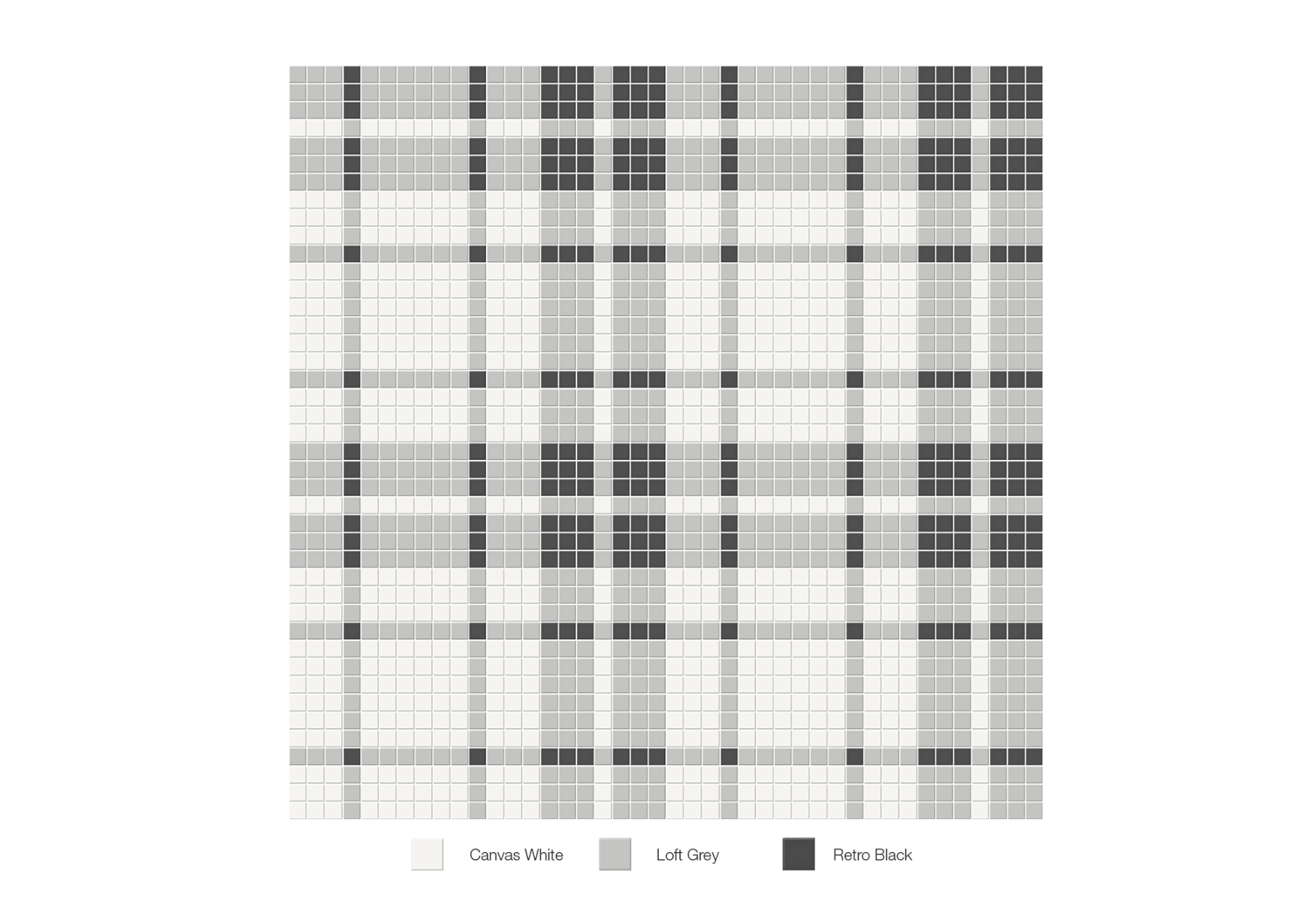 Soho Midnight Blend - Mosaïque Plaid mate