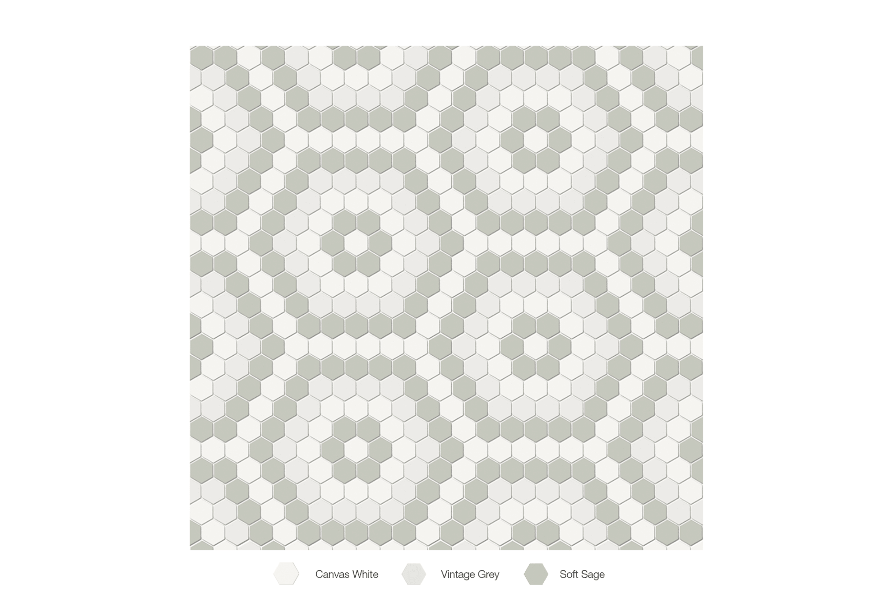 Soho Morning Blend - Mosaïque Hexagon mate