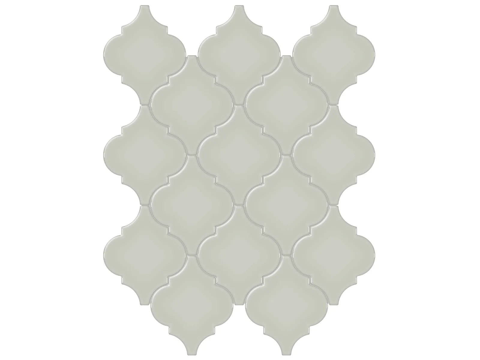 Anatolia - Soho - Soft Sage - Mosaïque Arabesque lustrée 10 x 13 po ||4501-0478-0 - Ceramed
