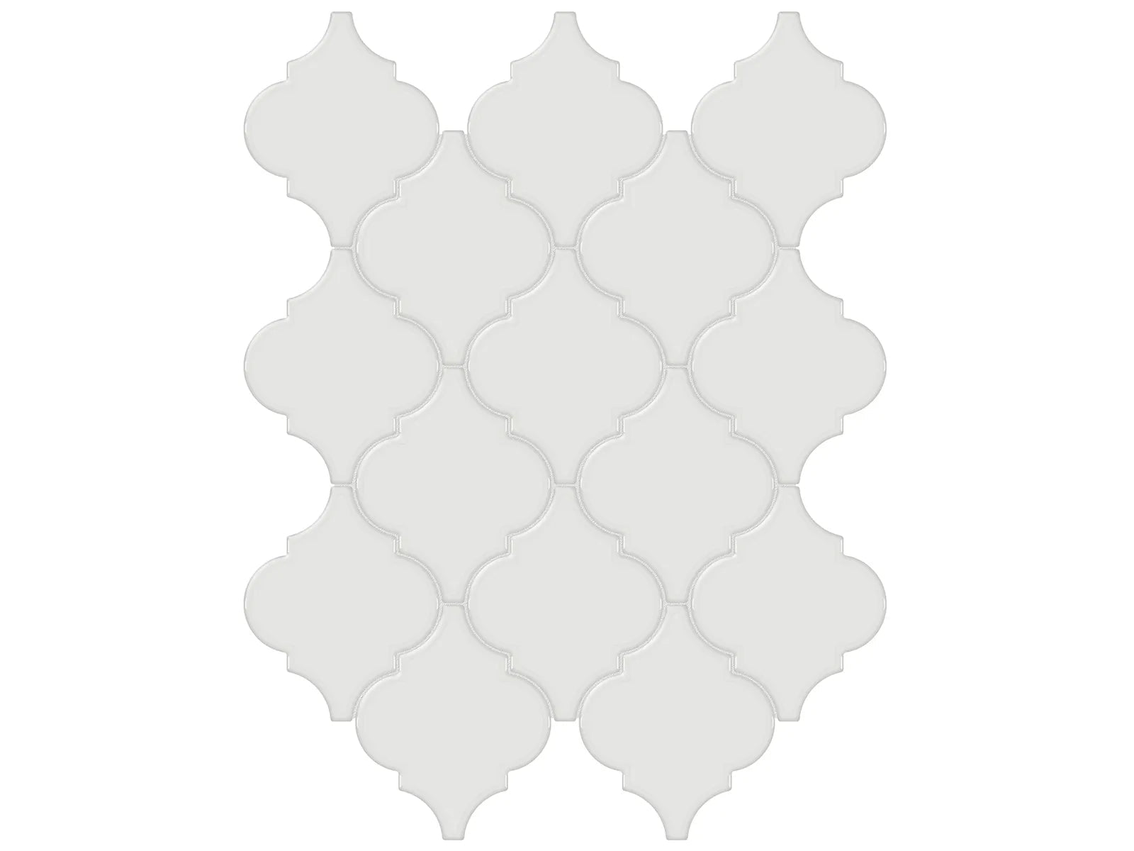 Soho Vintage Grey - Mosaïque Arabesque lustrée