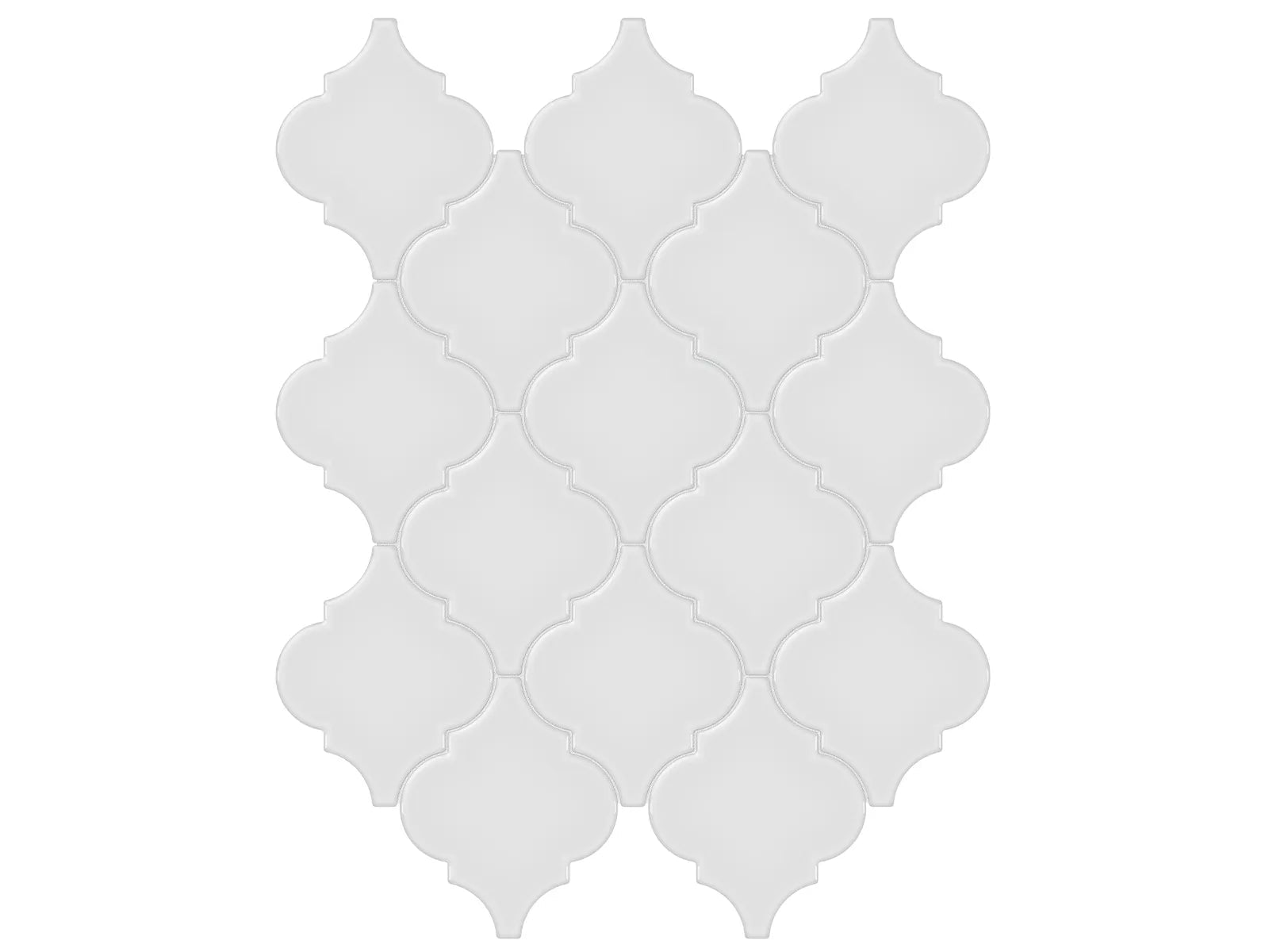 Soho Vintage Grey - Mosaïque Arabesque lustrée