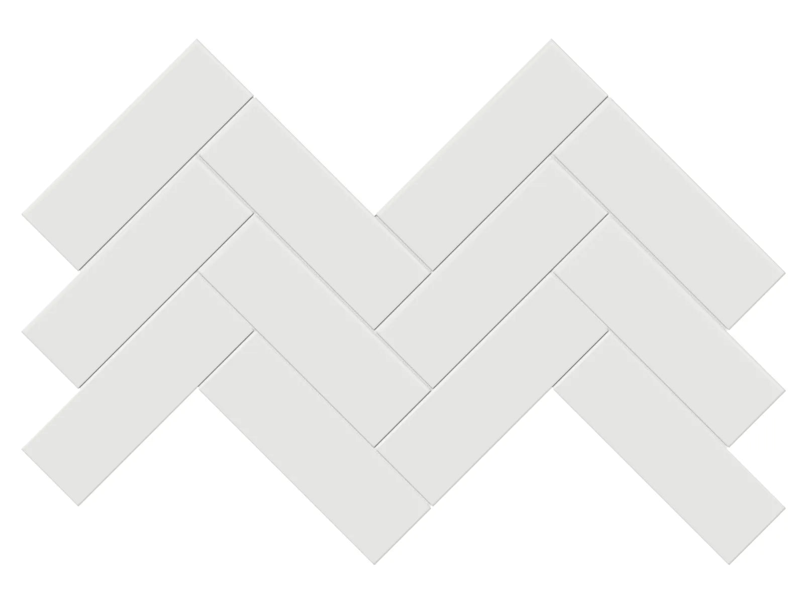 Soho Vintage Grey - Mosaïque Herringbone mate