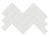 Soho Vintage Grey - Mosaïque Herringbone mate