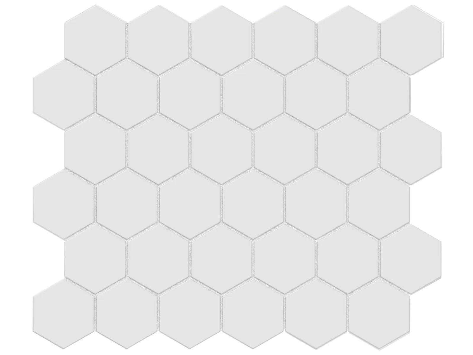 Soho Vintage Grey - unglazed - Mosaïque Hexagon 2 po mate