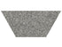 Anatolia - Station - Shadow - Tuile demi-hexagonale de porcelaine à pâte colorée aspect terrazzo, fini mat, rectifiée 25 x 57,9 cm (10 x 24 po)