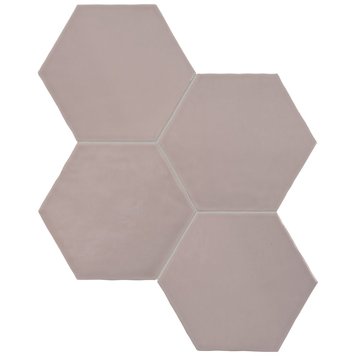 Anatolia - Teramoda - Petal - Tuile murale hexagone lustrée 15 cm (6 po) - Ceramed