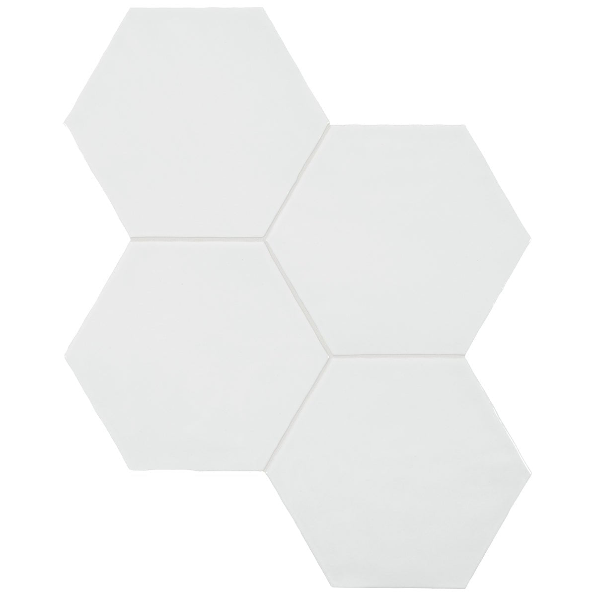 Anatolia - Teramoda - Powder - Tuile murale hexagone lustrée 15 cm (6 po) - Ceramed