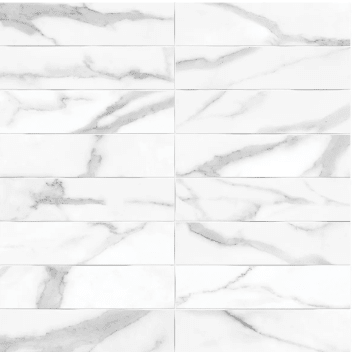 Anatolia - Tuiles murales Raffino Statuario Valore Mat 3" x 12" (vendu au pi²) ||4000-0277-0-SQFT - Ceramed