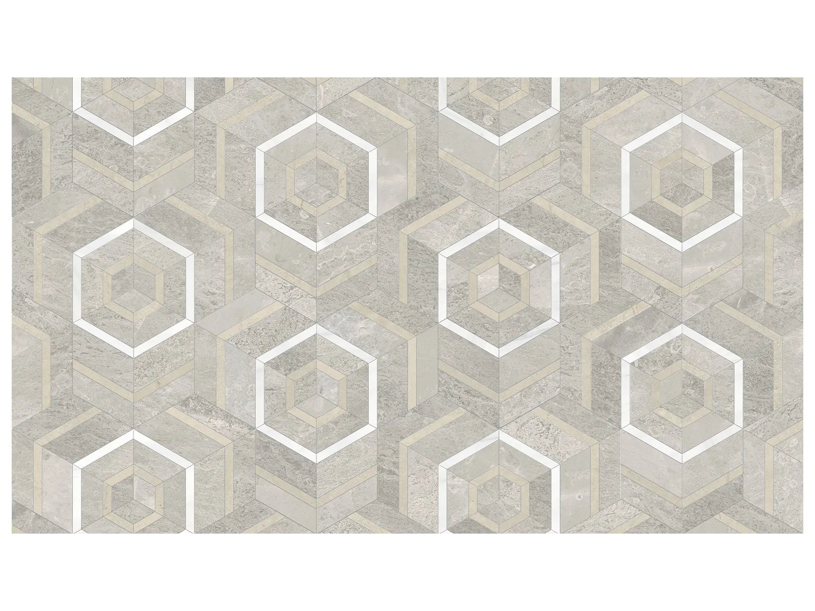 Anatolia - Utopio Hexo Mosaïque Pierre Naturelle - Clay ||5001-0392-0 ||5001-0392-0 - Ceramed
