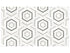 Anatolia - Utopio - Mist - Mosaïque Hexo en pierre naturelle adoucie à accents polis 15 x 13 cm (5,91 x 5,12 po)