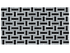 Anatolia - Utopio - Monochromo - Mosaïque Cesto en pierre naturelle polie à accents adoucis 30 x 37,5 cm (11,81 x 14,76 po)