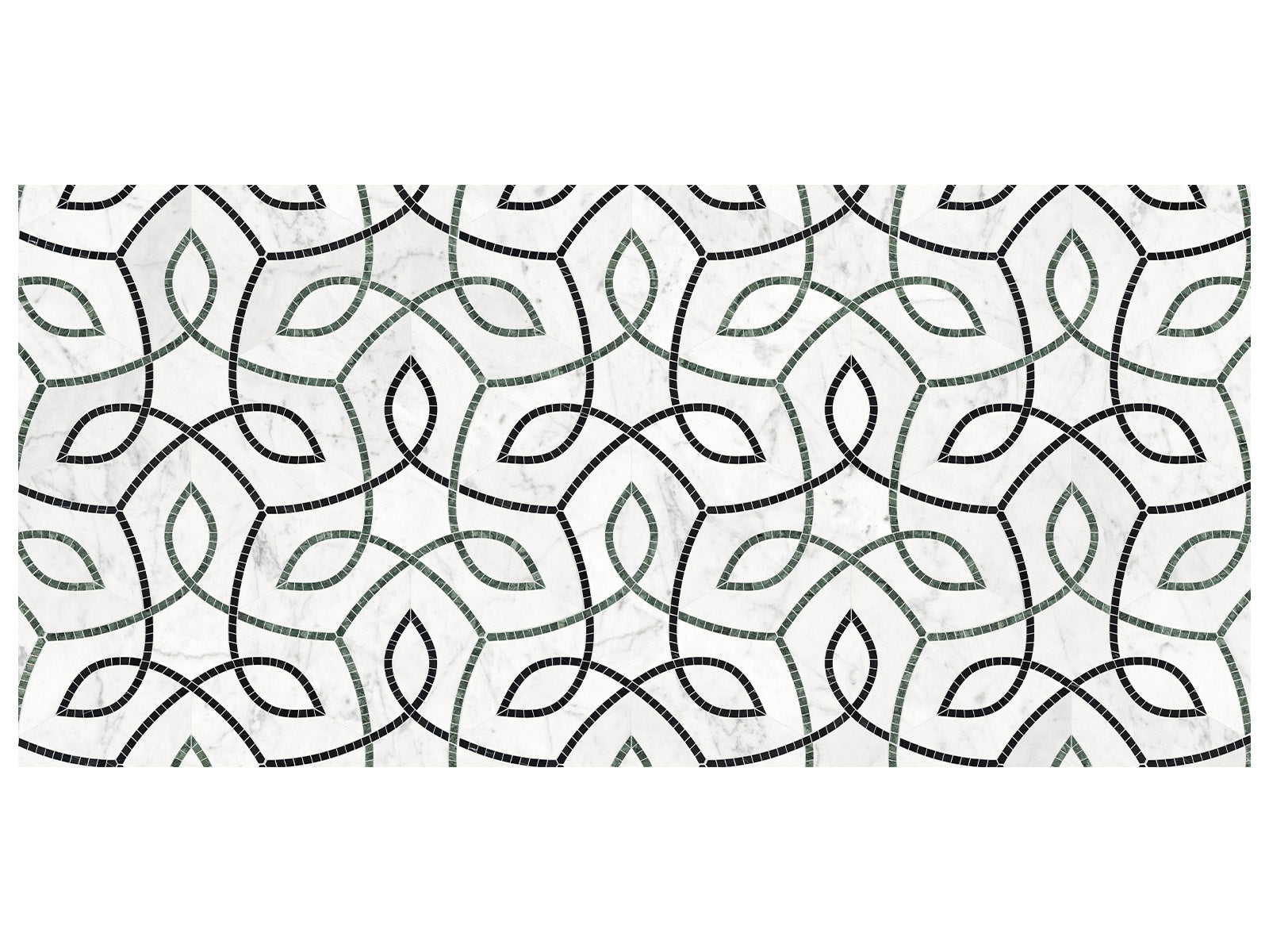 Anatolia - Utopio - Pine - Mosaïque Vine en pierre naturelle adoucie à accents polis 20 x 34,5 cm (7,87 x 13,58 po)