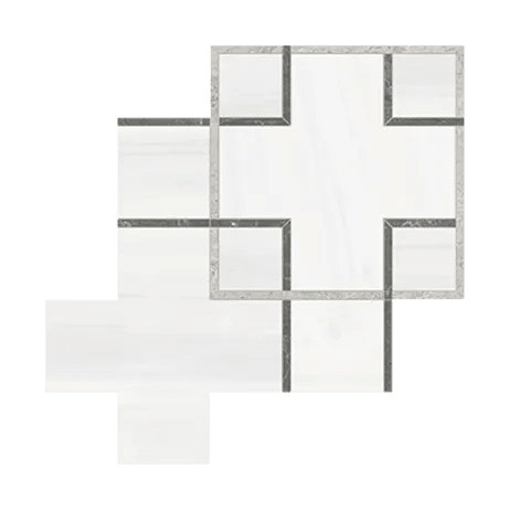 Anatolia - Utopio Schema Mosaïque Pierre Naturelle - Mist ||5001-0379-0 ||5001-0379-0 - Ceramed