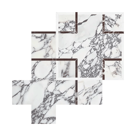 Anatolia - Utopio Schema Mosaïque Pierre Naturelle - Orchid ||5001-0381-0 ||5001-0381-0 - Ceramed