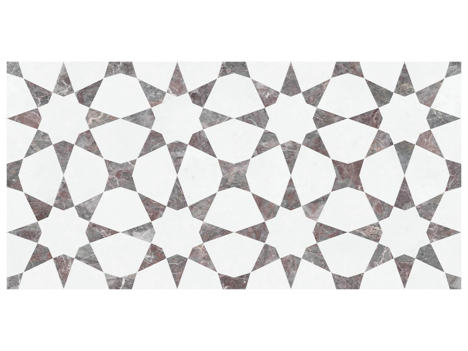 Anatolia - Utopio Stellar Mosaïque Pierre Naturelle - Burgundy ||5001-0388-0 ||5001-0388-0 - Ceramed