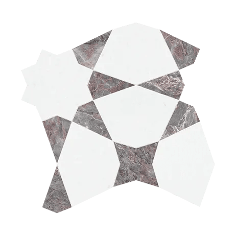 Anatolia - Utopio Stellar Mosaïque Pierre Naturelle - Burgundy ||5001-0388-0 ||5001-0388-0 - Ceramed
