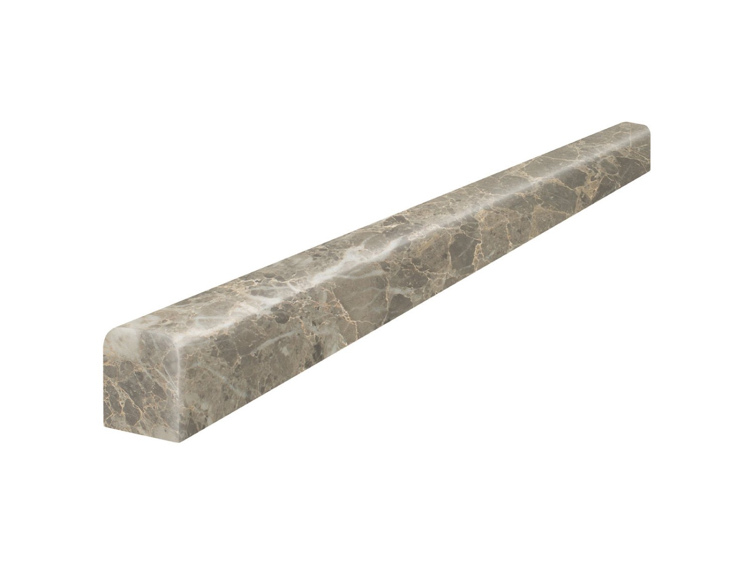 Anatolia - Velutto Ash - Listel décoratif de marbre, fini adouci 1,3 x 30,5 cm (1/2 x 12 po)