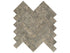 Anatolia - Velutto Ash - Mosaïque à chevrons de marbre, fini adouci 3,3 x 10 cm (1,25 x 4 po)