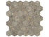 Anatolia - Velutto Ash - Mosaïque hexagonale de marbre, fini adouci 4,9 cm (2 po)