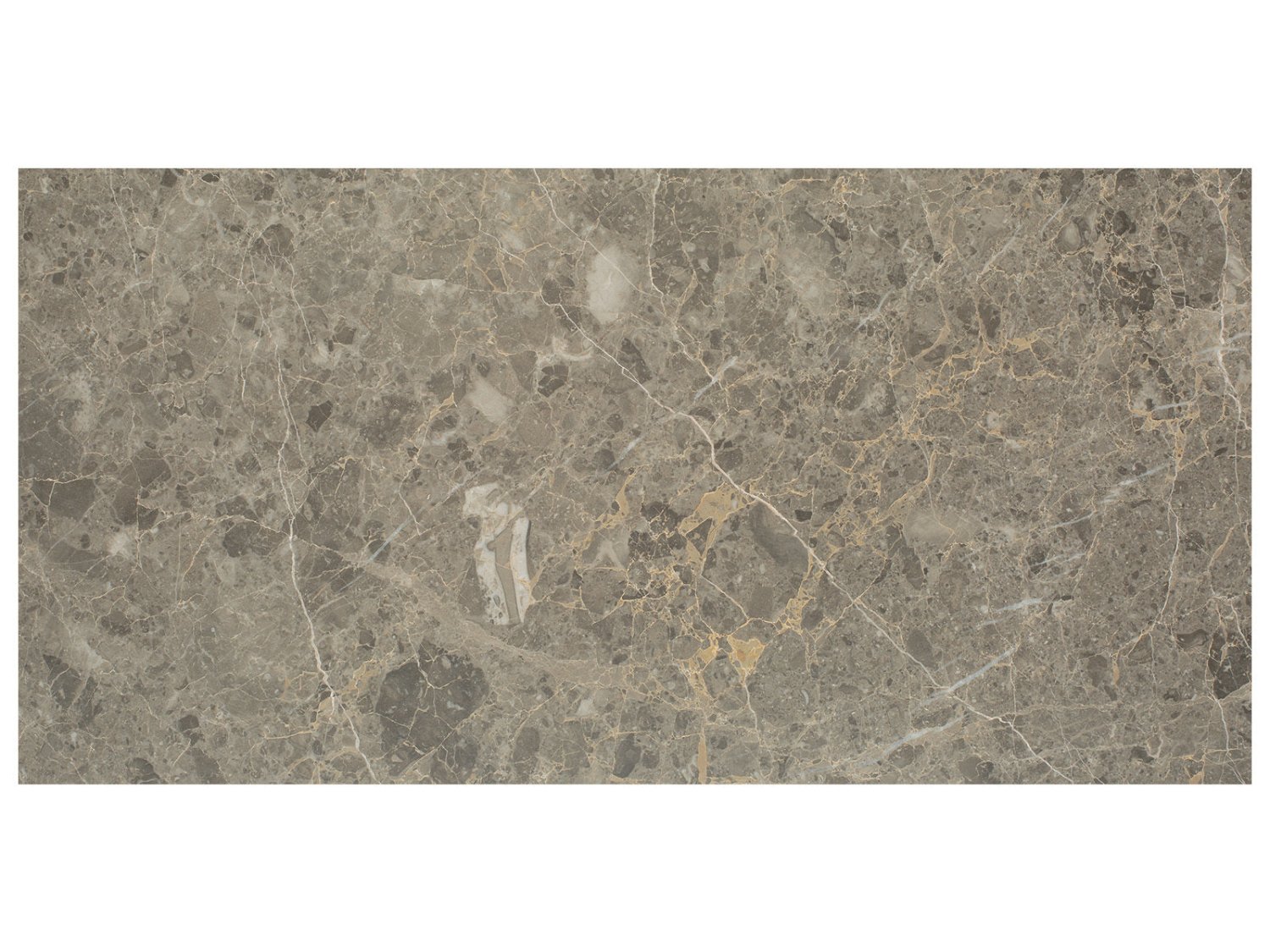 Anatolia - Velutto Ash - Tuile de marbre, fini adouci 30,5 x 61 cm (12 x 24 po)
