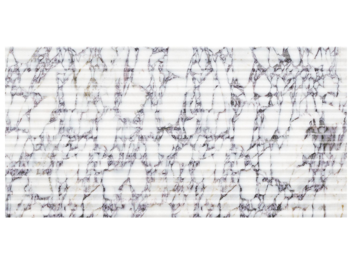 Anatolia - Viola Roccia - Tuile décorative Curva de marbre, fini adouci 30,5 x 60 cm (12 x 24 po)