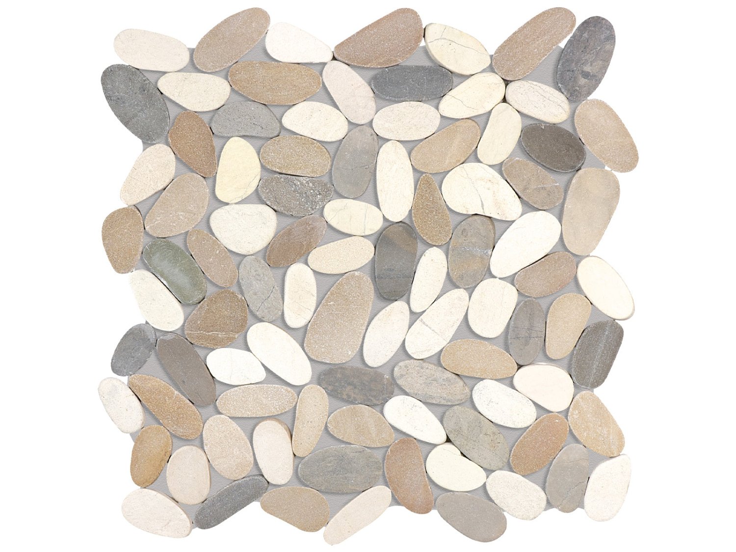 Anatolia - Zen - Harmony Warm Blend - Mosaïque de galets plats, fini mat