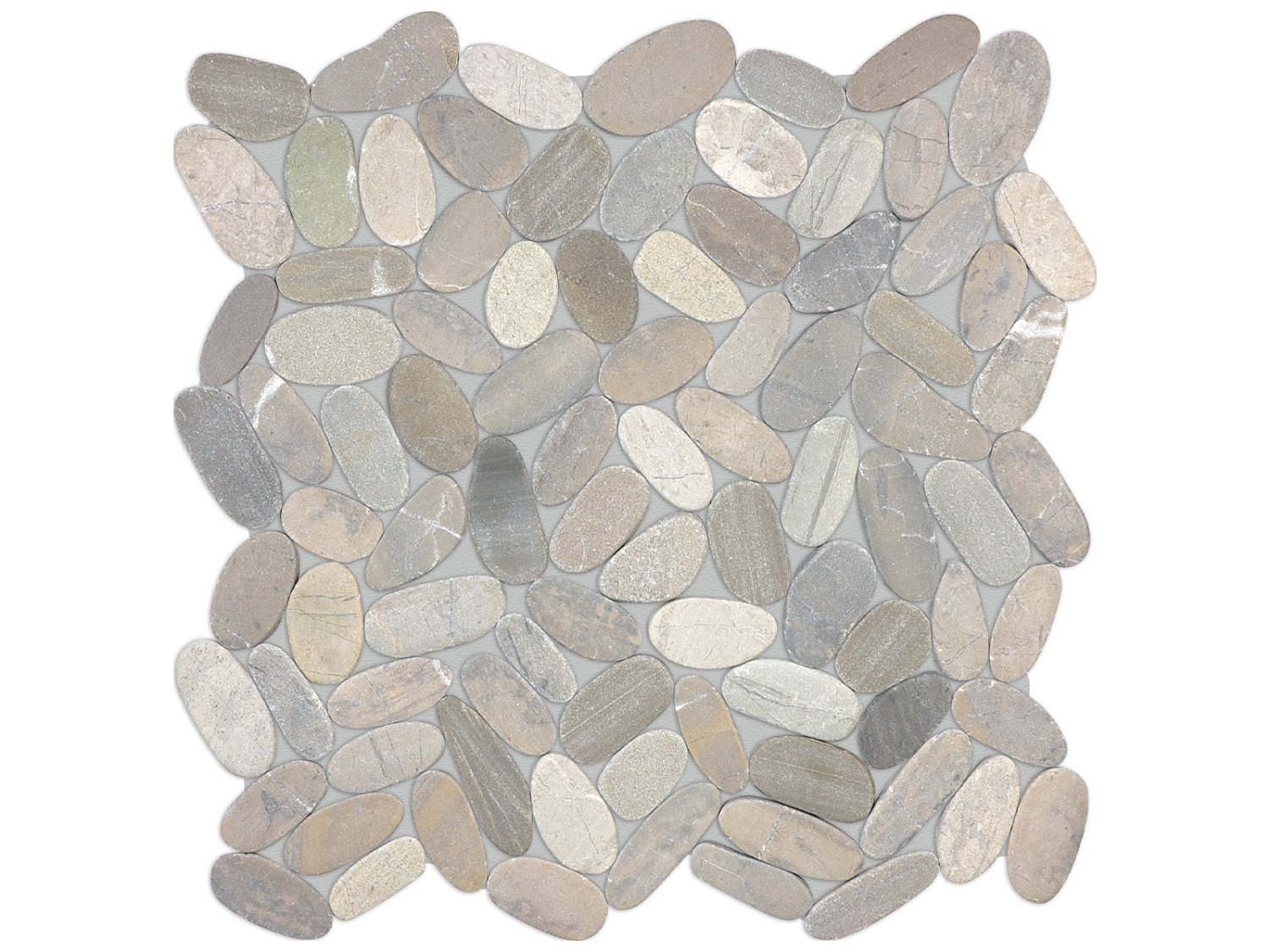 Anatolia - Zen - Vitality Mica - Mosaïque de galets plats, fini mat